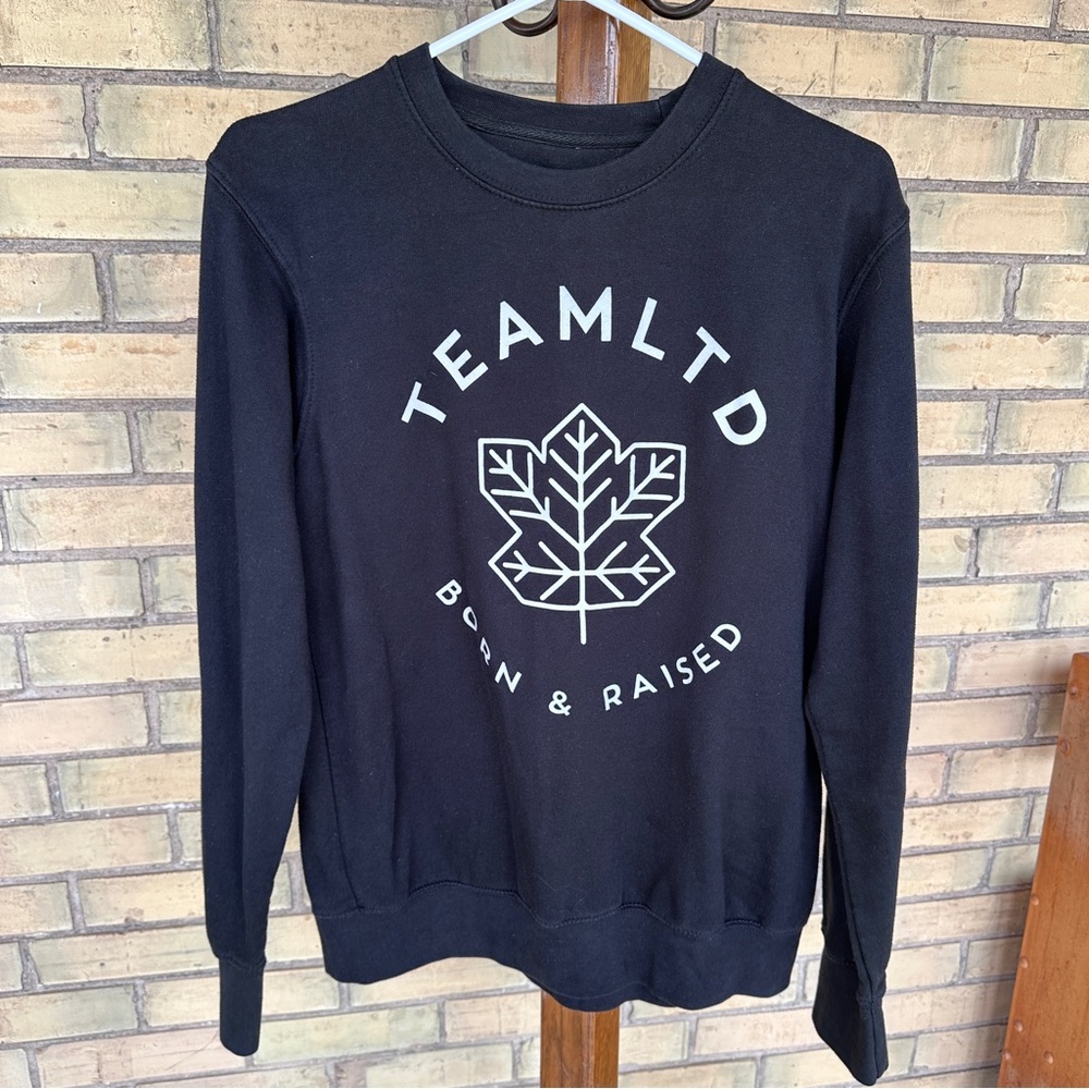 TeamLTD Born & Raised Black Crewneck Sweater